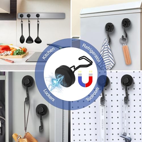 Heavy Duty Magnetic Hooks for Grill (12 Count)