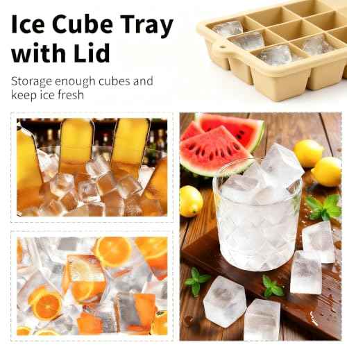 Silicone Ice Cube Tray 2 Pack (2 Count)