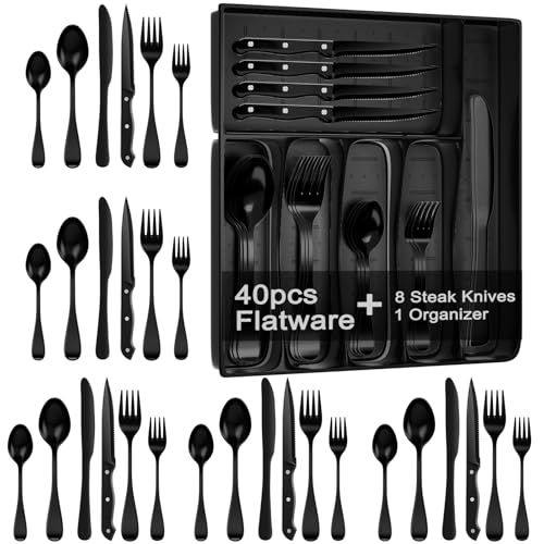 49PCS Silverware Set with Organizer