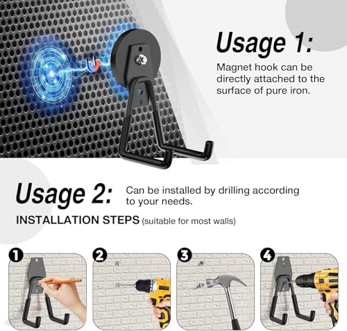 12 Pcs Magnetic Hooks Heavy Duty (12 Count)
