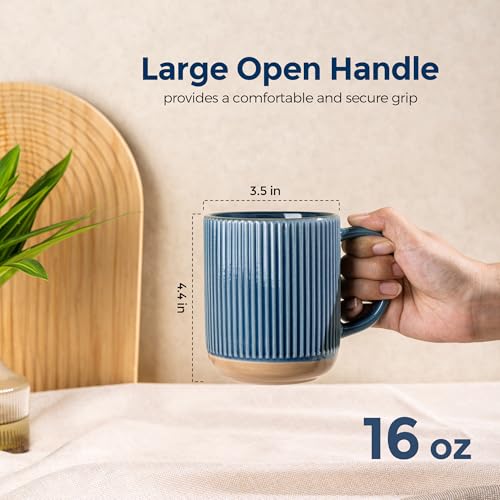 Coffee Mugs Set of 4 (4 Count)