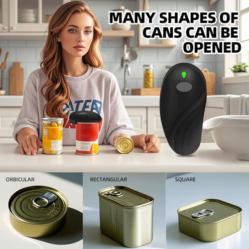Rechargeable Auto Electric Can OpenerTouch Side Cut Opener Open Your Cans with A Simple Press of Button