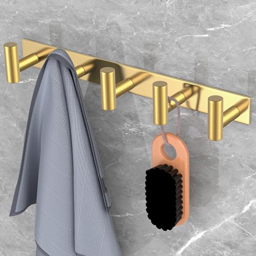 Gold Wall Mount Coat Rack