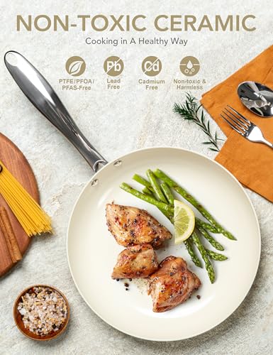 8 Inch Nonstick Frying Pan with Lid