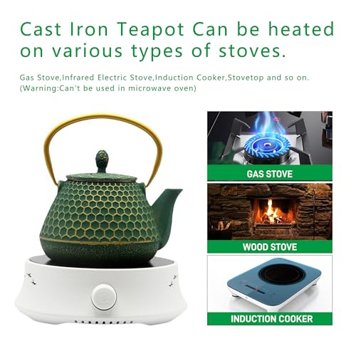 Cast Iron Teapot and Cups Set