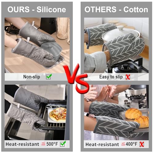 Oven Mitts and Pot Holders 6pcs Set