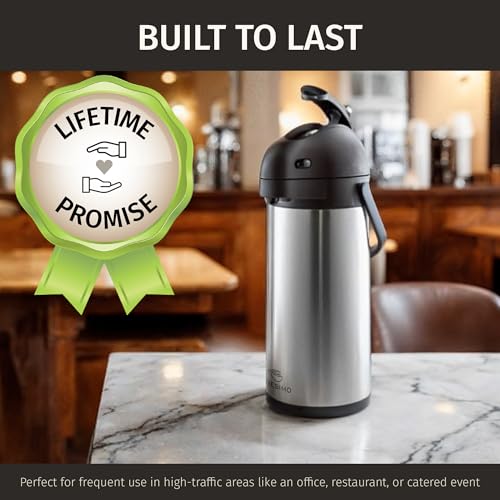 Coffee Carafe Airpot & Cleaning Brush 102oz