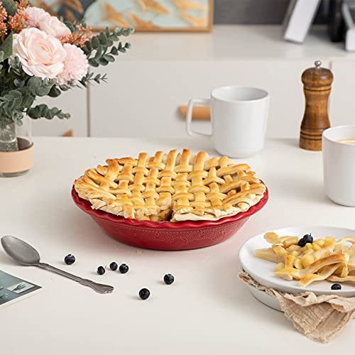 Pie Pan 9 Inch Ceramic Pie Dish (2 Count)