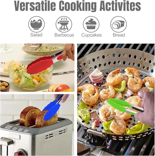 Silicone Serving Tongs for Cooking 9 (3 Count)