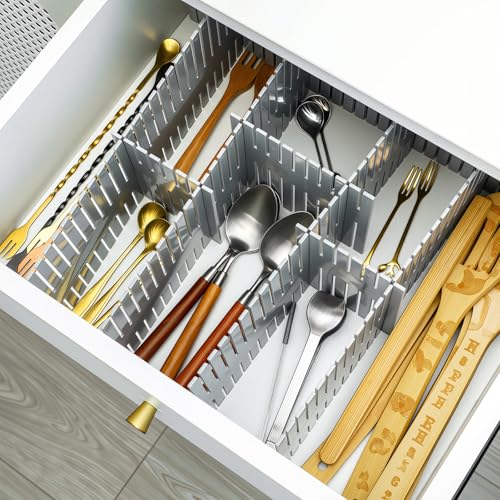 15 Pcs 5.12 Tall Drawer Divider Adjustable Drawer Organizer (15 Count)