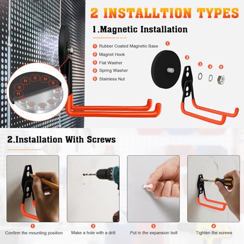 Heavy Duty Magnetic Garage Hook