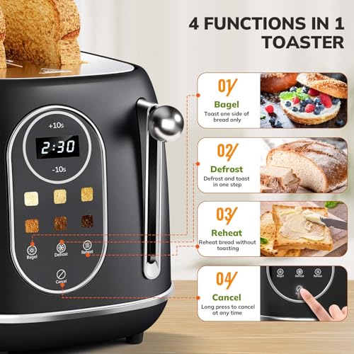 Smart Touch Screen Toaster 2 Slice