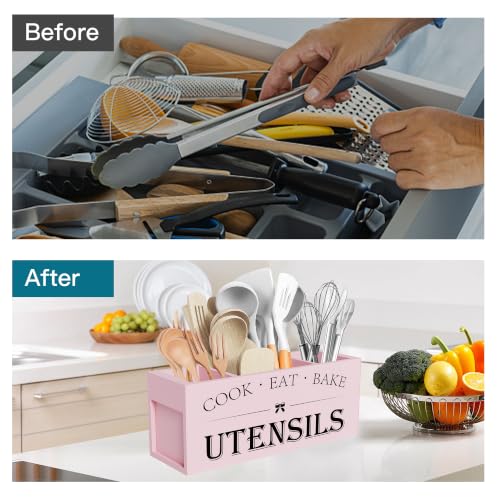 Extra Large Utensil Holder Countertop for Kitchen Counter