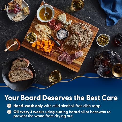 Laurel Teak Wood Cutting Board