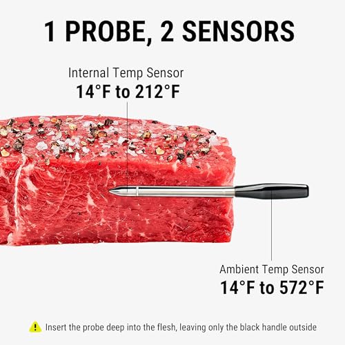 TempSpike 600ft Wireless Meat Thermometer with Upgraded Meat Probe