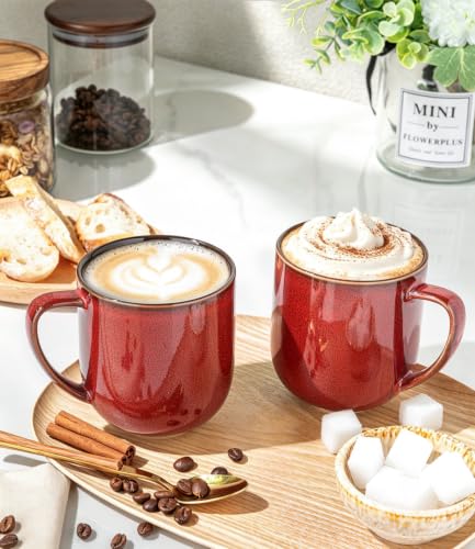 Ceramic Coffee Mugs Set of 6 (6 Count)