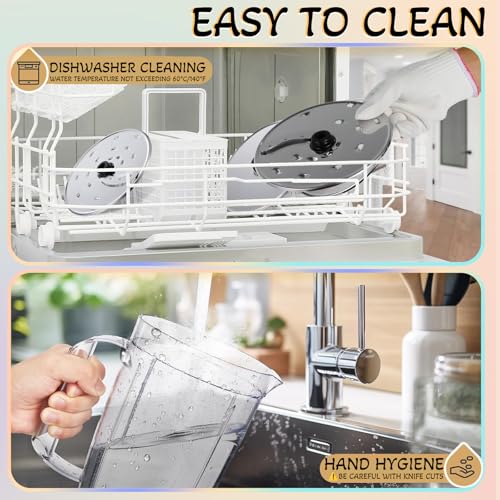 11-in-1 Food Processor and Blender Combo, 14 Cup Food Processor with Large Chute, 51 oz for Smoothies & Ice, for Chopping, Grinding, Slicing, Shredding, Purees & Dough, Dishwasher Safe