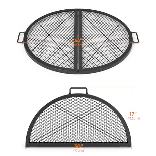 X Marks Fire Pit Grill Grate
