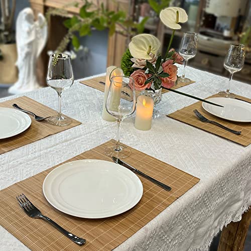 Bamboo Placemats Set of 6 Non (12 Count)