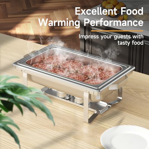 Chafing Dishes for Buffet 4 Pack (4 Count, 9 quarts each)