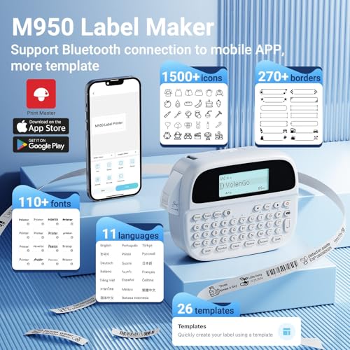 M950 Label Maker Machine with Tapes