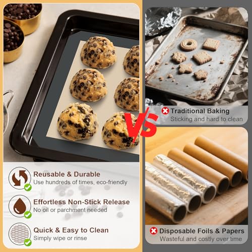 Silicone Baking Mats 3 Pack (3 Count)