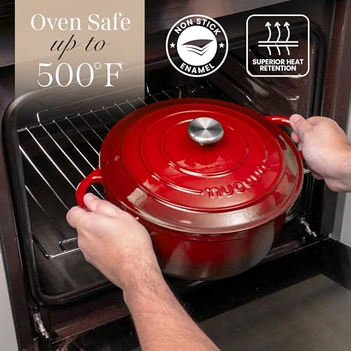 Enamelled Cast Iron Dutch Oven Pot with Lid