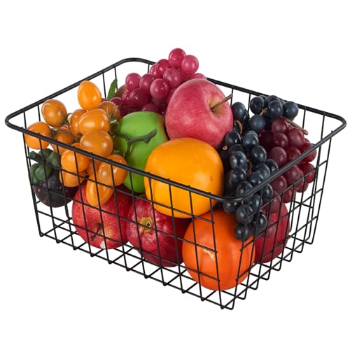Extra Large】Wire Kitchen Storage Baskets 2 Packs
