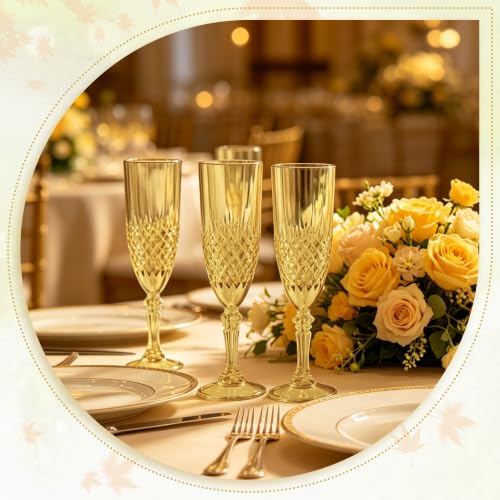 12 Pack Plastic Champagne Flutes (12 Count)