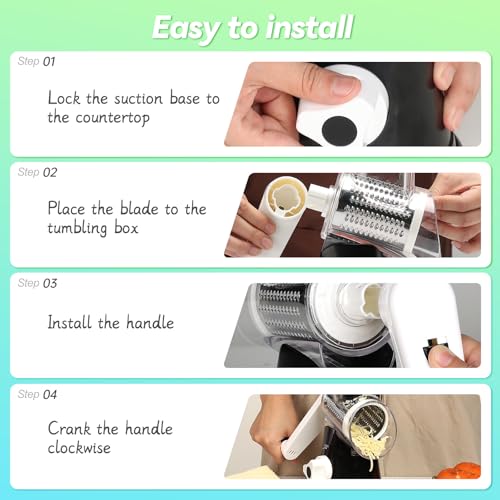 Rotary Cheese Grater Hand Crank