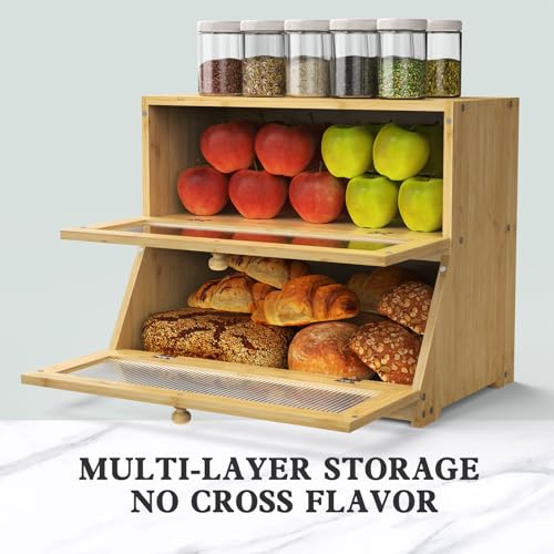 Bread Box for Kitchen Countertop