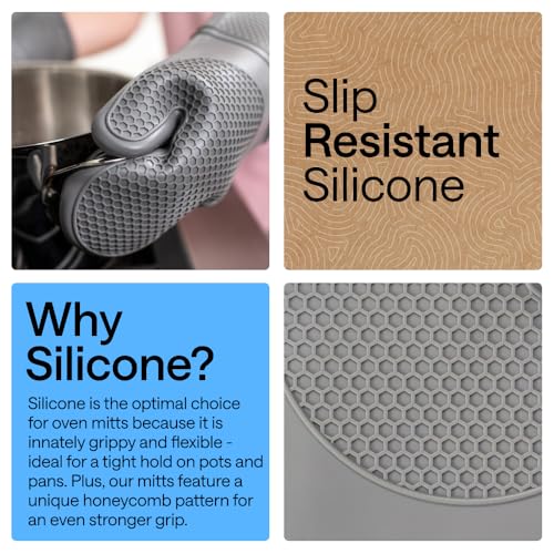 Silicone Oven Mitts (2 Count)