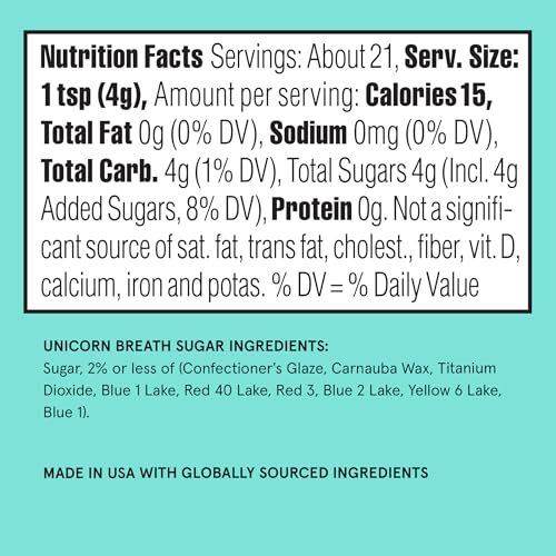 Unicorn Breath Fancy Sugar 1 Pack (4.6 Ounce)