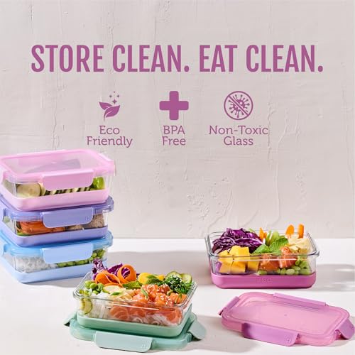 Duraglass Refresh 3.4 Cup Meal Prep Containers (5 Count)