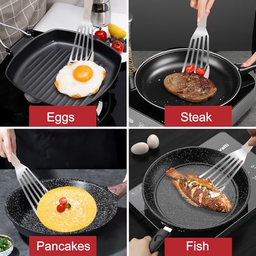 2 Piece Silicone Fish Spatula for Nonstick Cookware (2 Count)