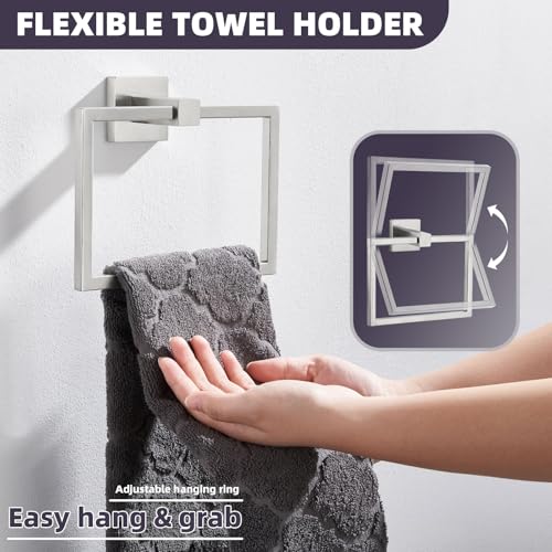 Square Towel Ring for Bathroom