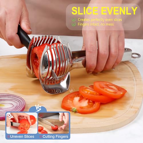 Tomato Slicer Holder with Paring Knife Set