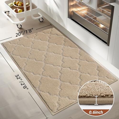 Kitchen Rugs Non Slip Washable 20"x32" (4.444 Sq Ft)