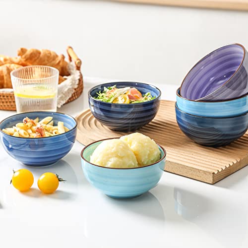 Ceramic 12 Oz Dessert Bowls Set (6 Count)