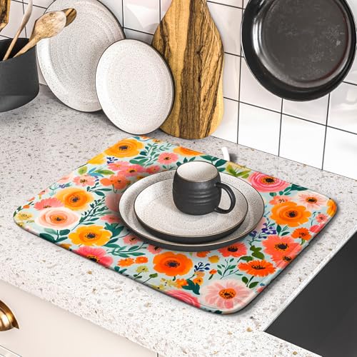 Spiral Flower Dish Drying Pad