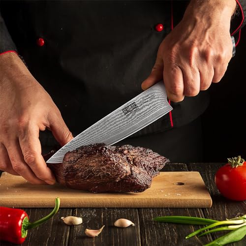 Damascus Chef Knife 8"