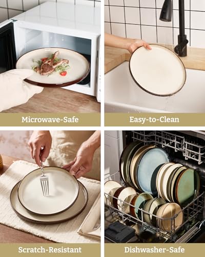 Milkyway 16 Piece Stoneware Dinnerware Set with Pasta Bowls