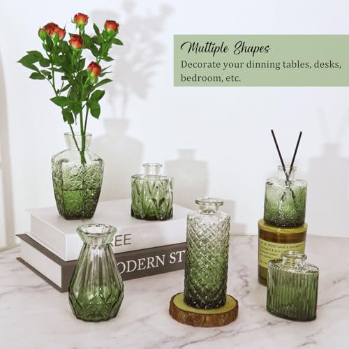 Set of 36 Glass Bud Vases Small Flower Vases for Centerpieces (36 Count)