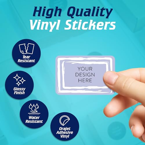 Custom Vinyl Stickers Your Image (100 Count)