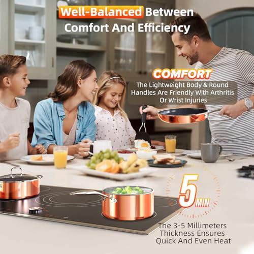 Deluxe DUXANO 14PC Healthy Pots and Pan With 9H Anti