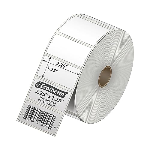 2.25" x 1.25" Thermal Labels (12600 Count)
