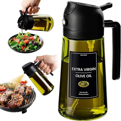 16oz 470ml Olive Oil Dispenser for Kitchen with Stickers