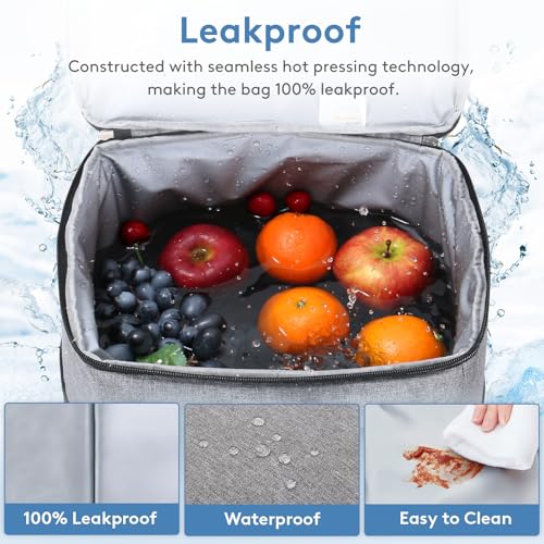 Cooler Bag 30 Cans Collapsible and Insulated Large Lunch Bag Leakproof Soft Cooler Portable for Camping