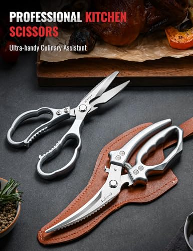 2 Piece Kitchen Scissors Set with Poultry Shears (2 Count)