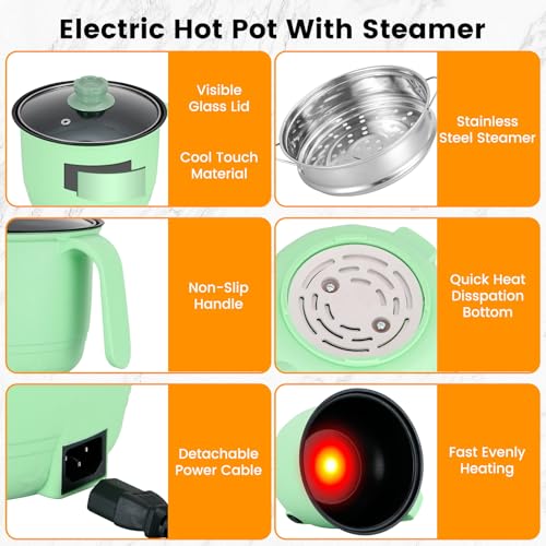 Hot Pot Electric With Steamer